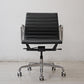 ハーマンミラー Herman Miller イームズアルミナムグループチェア マネージメントチェア アルミバフベース ガス圧昇降仕様 5本脚 キャスタータイプ 本革 イームズ B ●