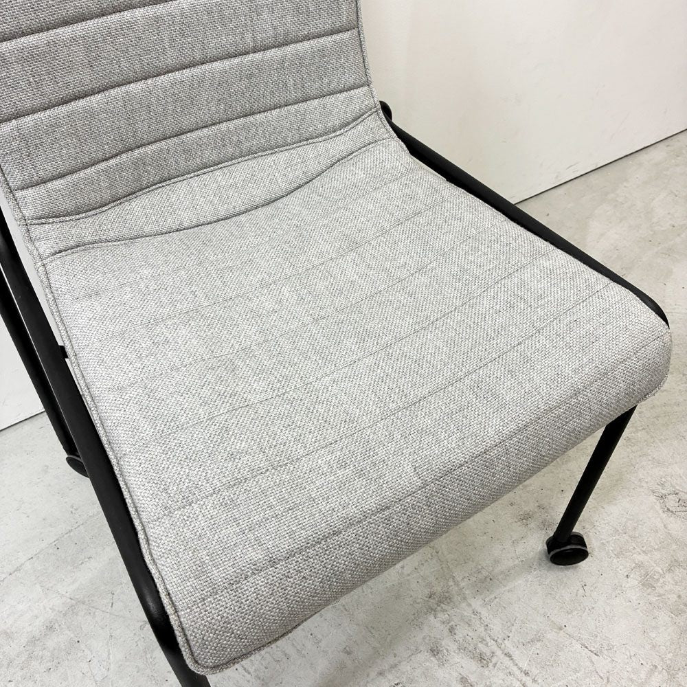 コクヨ KOKUYO オフセットフレームチェア offset frame chair オフィスチェア スタッキングチェア 4脚セット 4本脚 ファブリックシート スカイグレー キャスター 総定価￥274,800- A ●