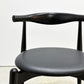 カールハンセン＆サン Carl Hansen & Son CH20 エルボーチェア オールブラック ビーチ材 レザー ハンス・J・ウェグナー 美品 ●