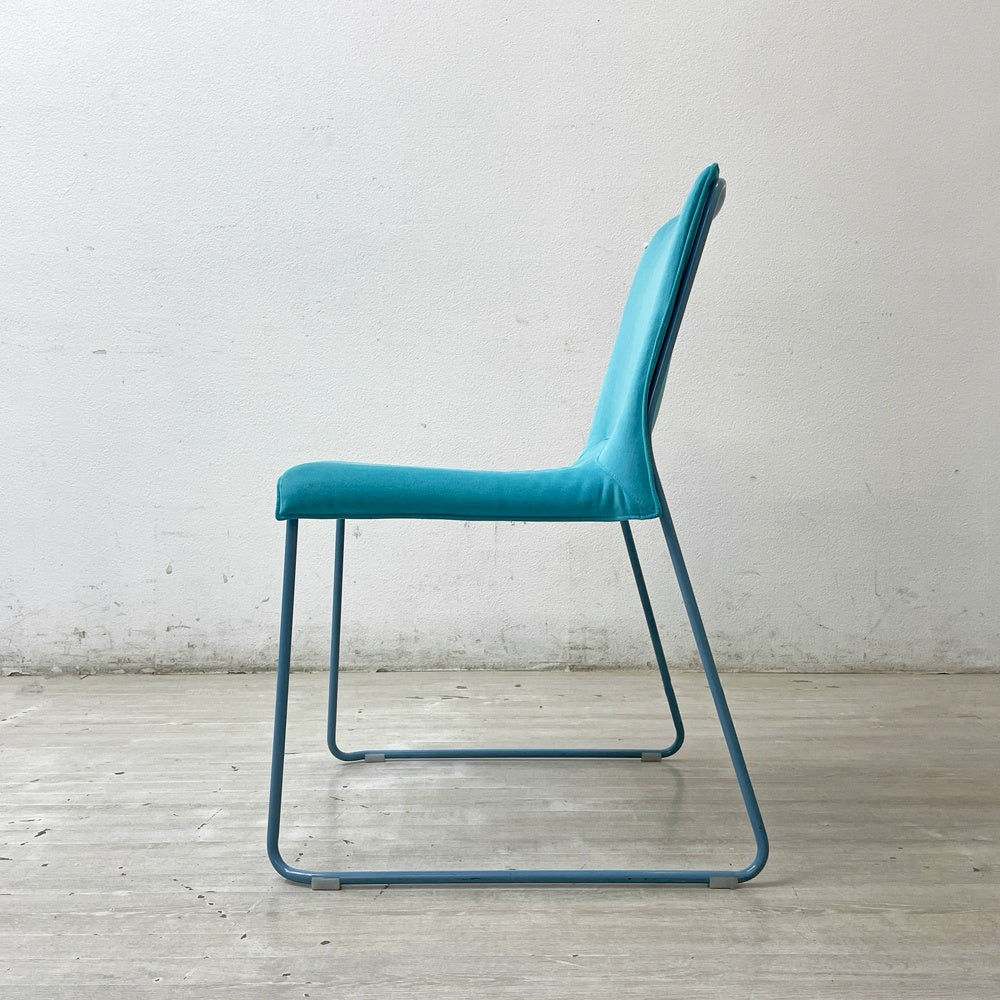 カッシーナ Cassina ixc. メンブレン MEMBRANE スタッキングチェア ダイニングチェア ブルー イタリア A ●