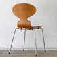 フリッツハンセン Fritz Hansen アントチェア 4本脚 ナチュラルビーチ ラッカー アルネ・ヤコブセン 北欧家具 ビンテージ ◇