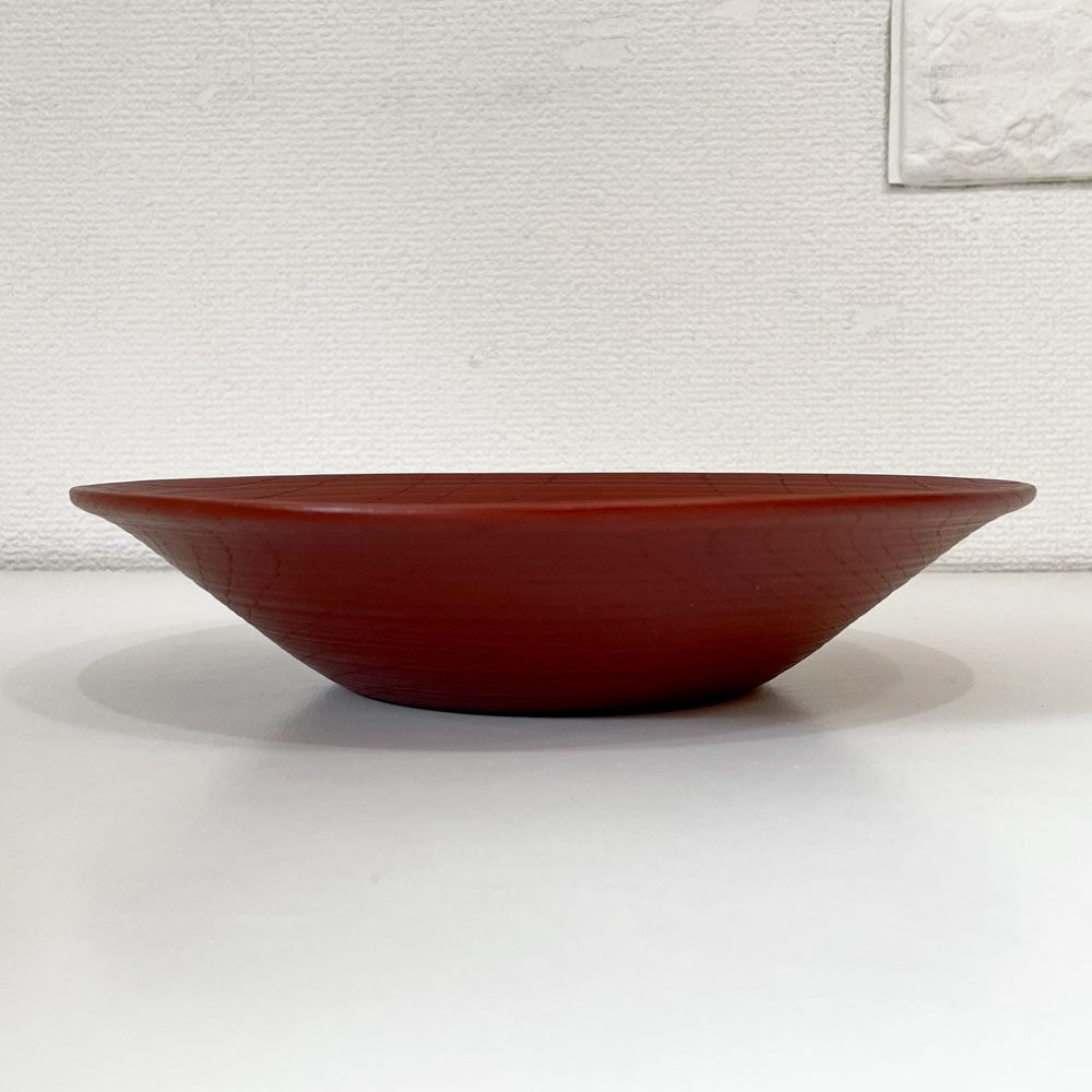 赤木明登 Akito Akagi 深皿 赤 nurimono 約21cm 漆器 輪島塗 現代作家 B ◎