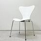 フリッツハンセン Fritz Hansen 3107 セブンチェア カラードアッシュ ホワイト スタッキング アルネ・ヤコブセン デンマーク 北欧家具 ●