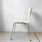 フリッツハンセン Fritz Hansen セブンチェア ラッカー ホワイト スタッキング アルネ・ヤコブセン デンマーク 北欧家具 A ★