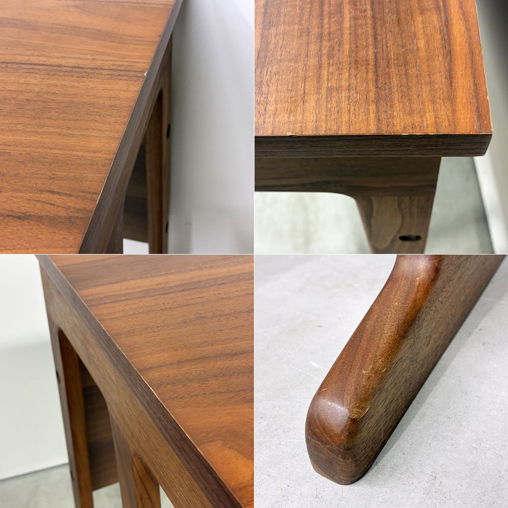 一世紀 ISSEIKI FRINK-2 DESK 130 ウォールナット材 W130cm 学習机 ワークデスク 引き出し付き 旧モデル ◎
