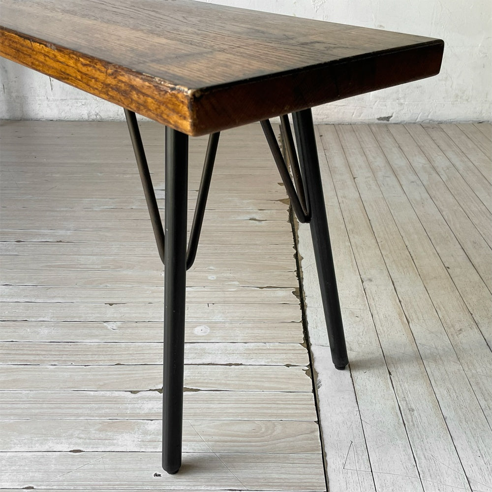 アクメファニチャー ACME Furniture グランビュー ベンチ GRANDVIEW BENCH オーク無垢材 スチール Lサイズ インダストリアル W150cm 定価￥50,600- ★