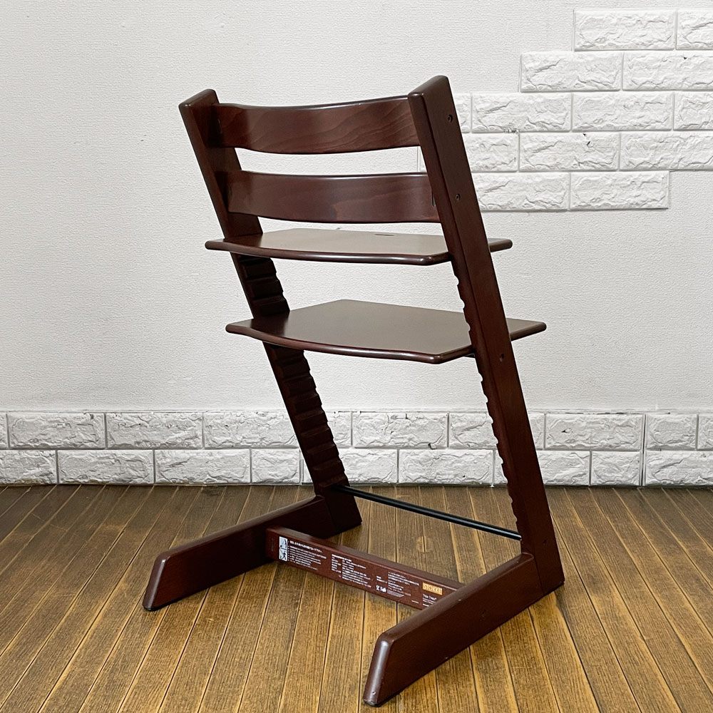 ストッケ STOKKE トリップトラップ TRIPP TRAPP ベビーチェア キッズチェア S/N4～ ブラウン ノルウェー 北欧家具 A ◎