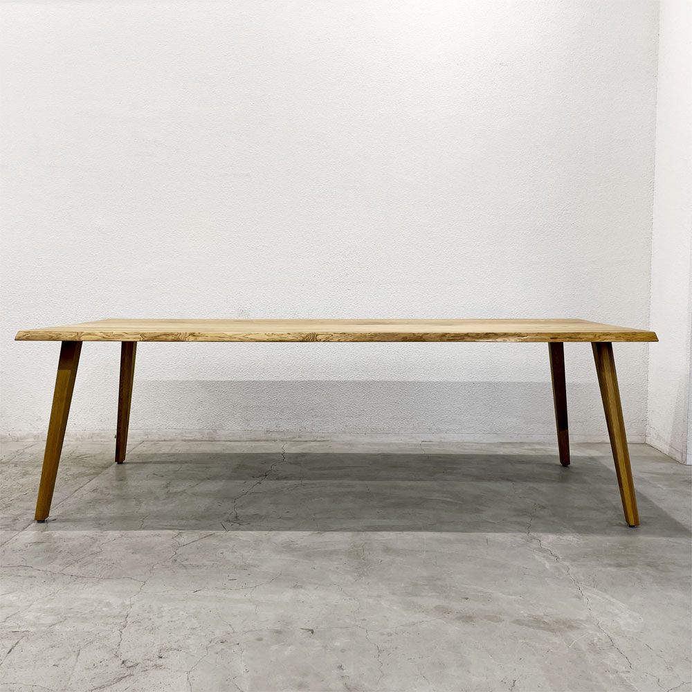 クラッシュゲート CRASH GATE イージーライフ EASY LIFE ミース MEATH ダイニングテーブル W230cm オーク材 無垢材 関家具 展示美品 〓