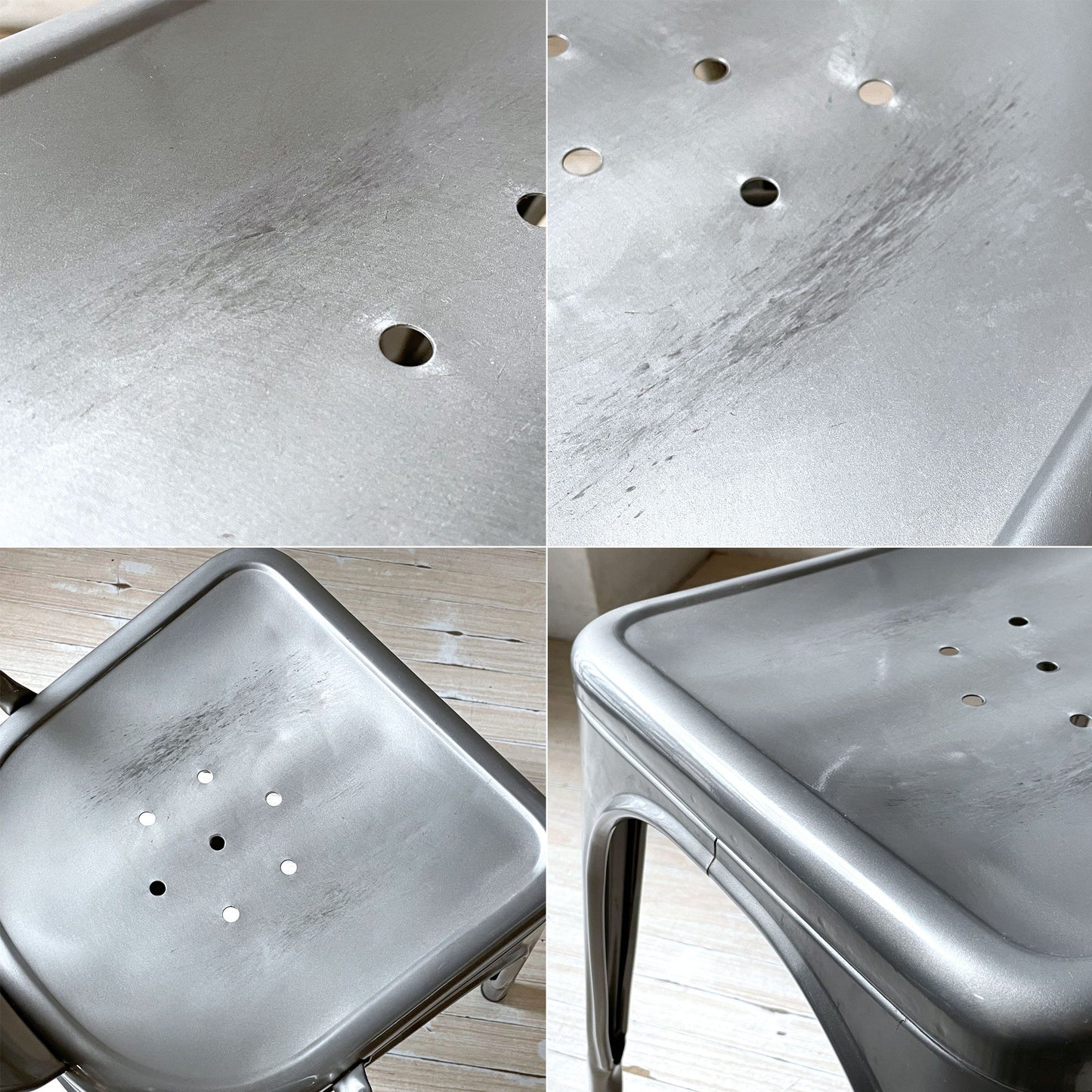 トリックス TOLIX エーチェア A-chair スタッキングチェア ガルバナイズド グザビエ・ポシャール インダストリアル 工業系 フランス ★