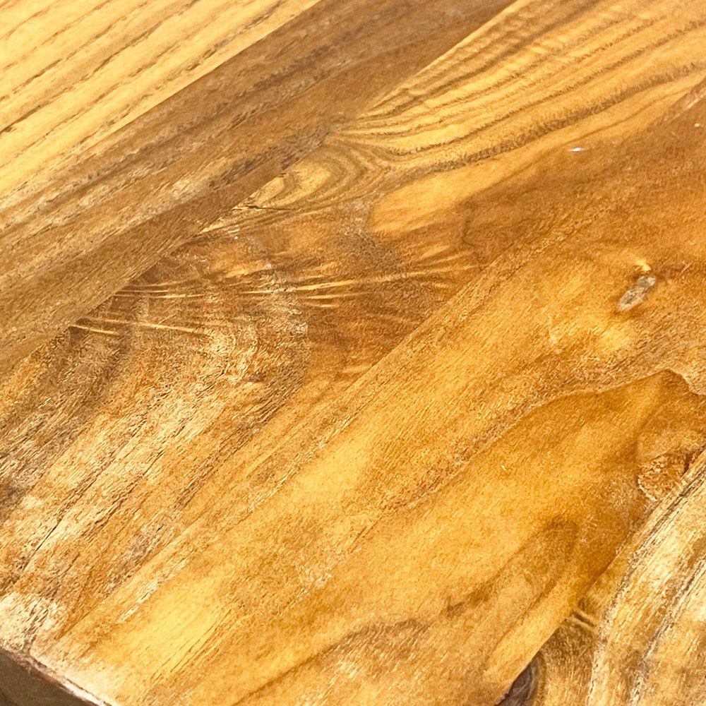 ガルト GART 1290 TABLE ダイニングテーブル カフェテーブル エルム古材×アイアン 幅80cm インダストリアルデザイン 工業系 ●