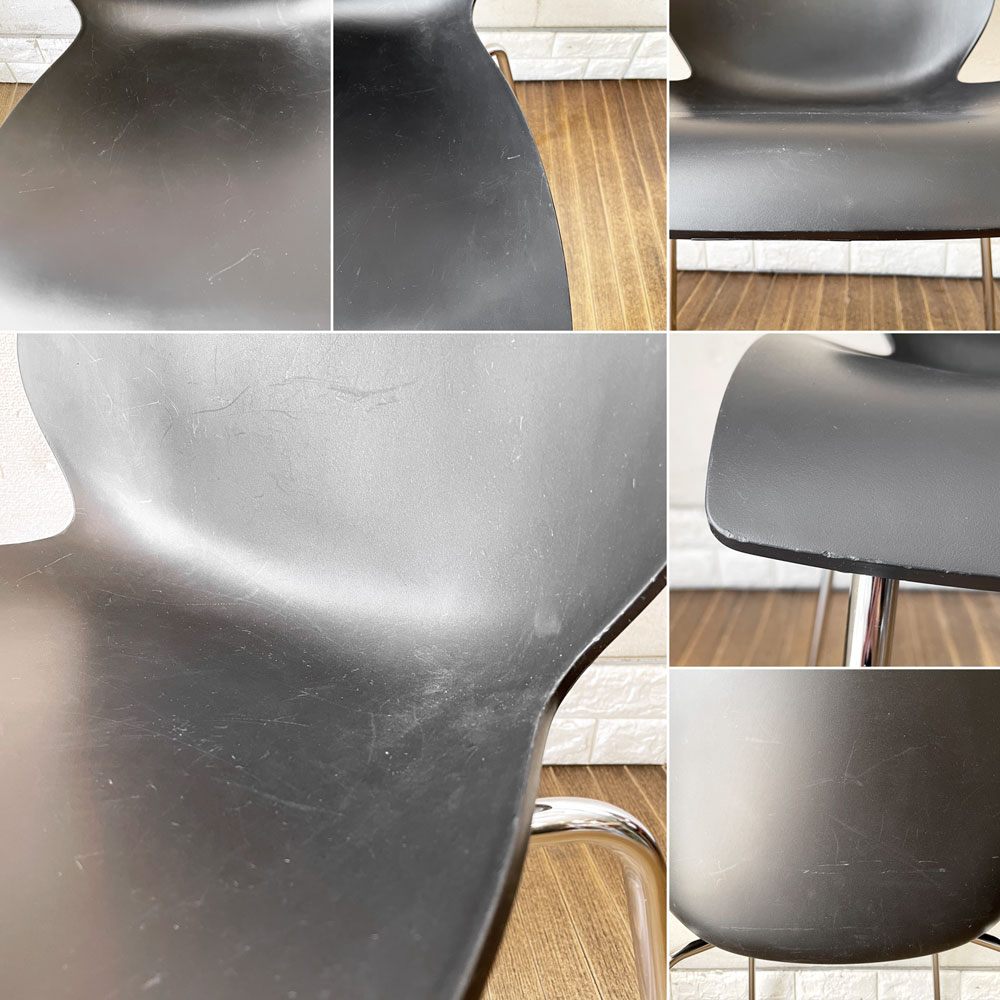 カルテル Kartell マウイチェア Maui スタッキングチェア ダイニングチェア アンスラサイト ヴィコ・マジストレッティ イタリア 定価￥40,400- ◎