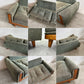 アクメファニチャー ACME Furniture ウィンダンソファ WINDAN SOFA 3人掛け & クッション×2個付き + オットマン セット 総額約28万円 USビンテージスタイル ミッドセンチュリーモダンテイスト jsF ジャーナルスタンダード 〓