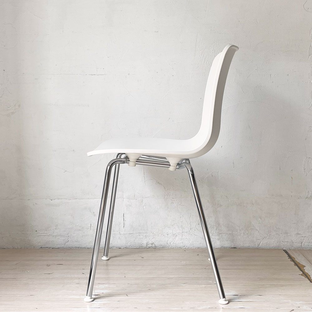 ヴィトラ vitra ハル チューブ HAL Tube サイドチェア ダイニングチェア ホワイト パウダーコート 屋外使用可 ジャスパー・モリソン B ★