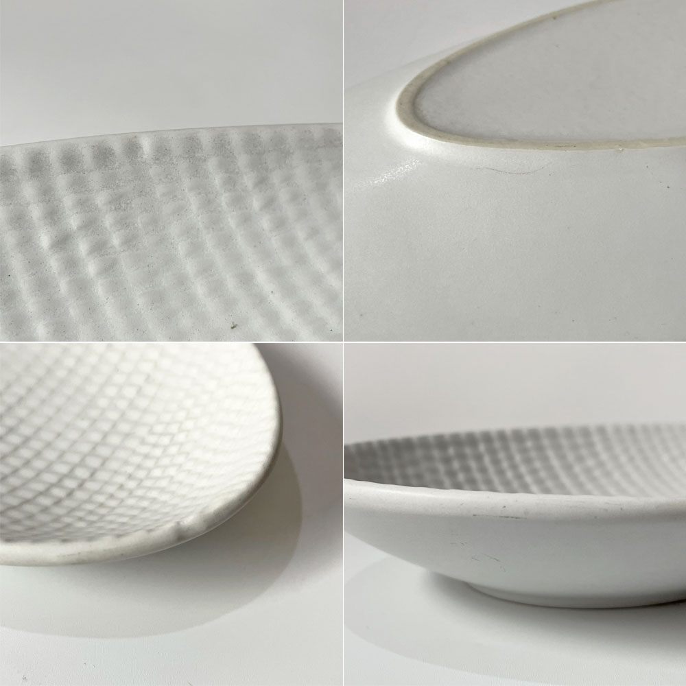 グスタフスベリ GUSTAVSBERG レプティル Reptil リープ型 プレート スティグ・リンドベリ Stig Lindberg 北欧 ビンテージ ホワイト ★