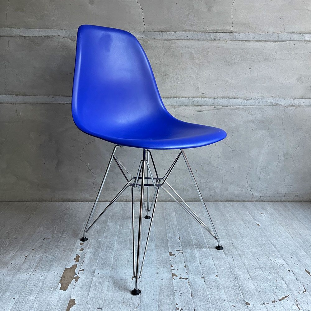 ヴィトラ vitra サイドシェルチェア エッフェルベース ブルー ポリプロピレン イームズ ミッドセンチュリー ♪