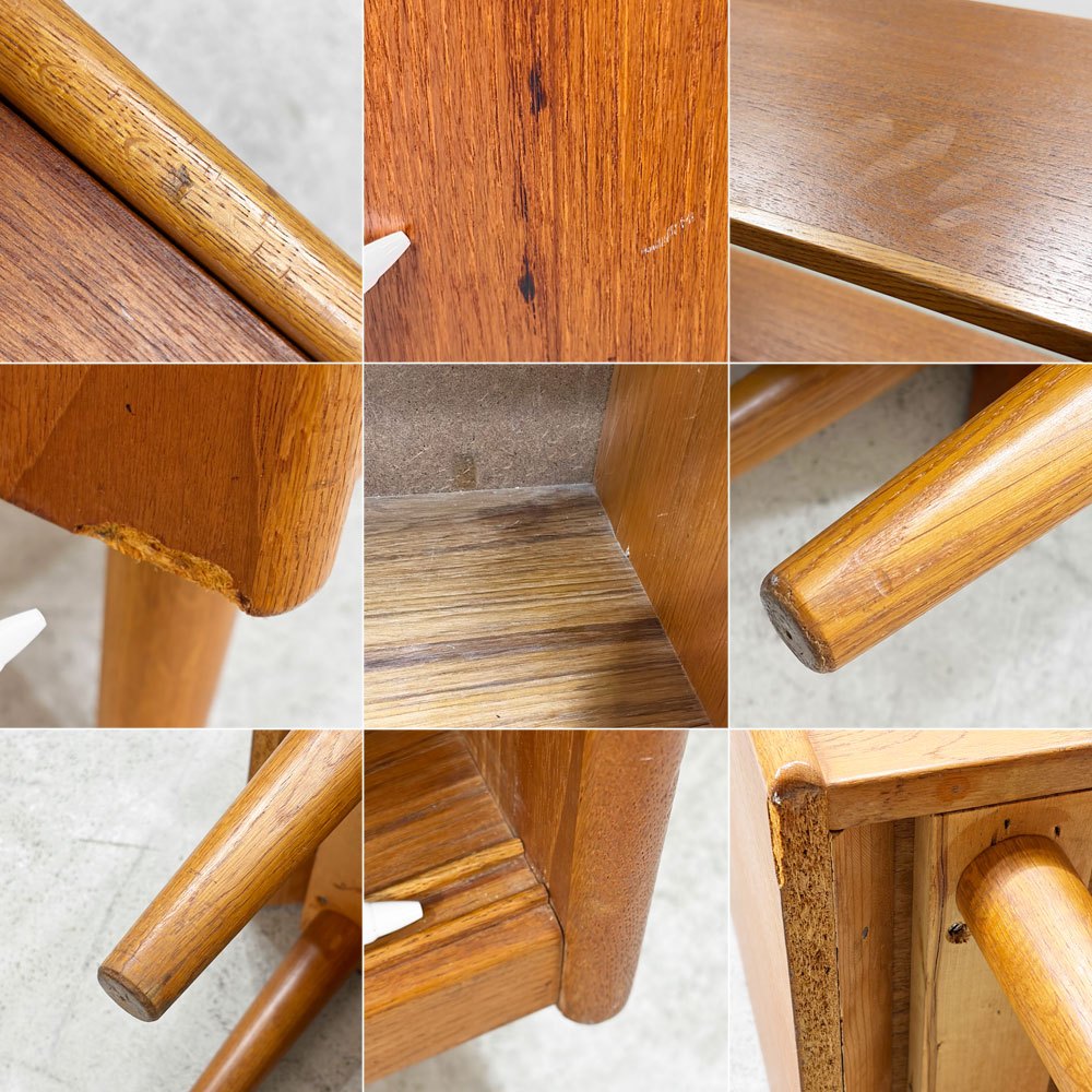 北欧ビンテージ Scandinavian Vintage チーク材 オープンシェルフ キャビネット ブックシェルフ 飾り棚 W90cm 北欧家具 ●