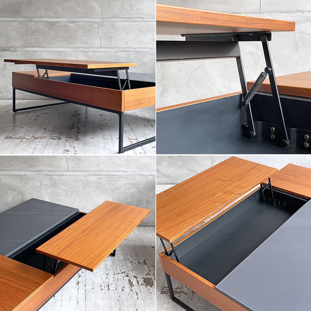 ボーコンセプト BoConcept シヴァ Chiva コーヒーテーブル ガラス×ウォールナット 天板リフトアップ 収納スペース付 オッカ OCCA 北欧モダン デンマーク ♪