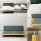 アクタス ACTUS ファイブ・バイ・ファイブ five by five フラッド FLAD 2.5シーターソファ オーク材 O-7300 グレー W180cm 牛革 定価￥272,800- ●