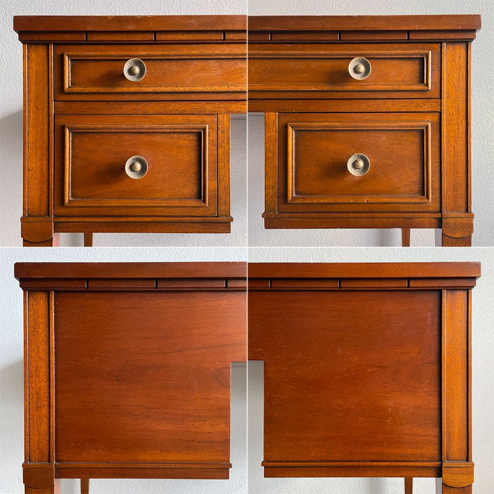 ドレクセルヘリテイジ DREXEL HERITAGE トライユン TRIUNE 両袖 デスク 書斎机 アメリカントラディショナルスタイル US高級家具 エグゼクティブ 参考価格42.9万円 〓