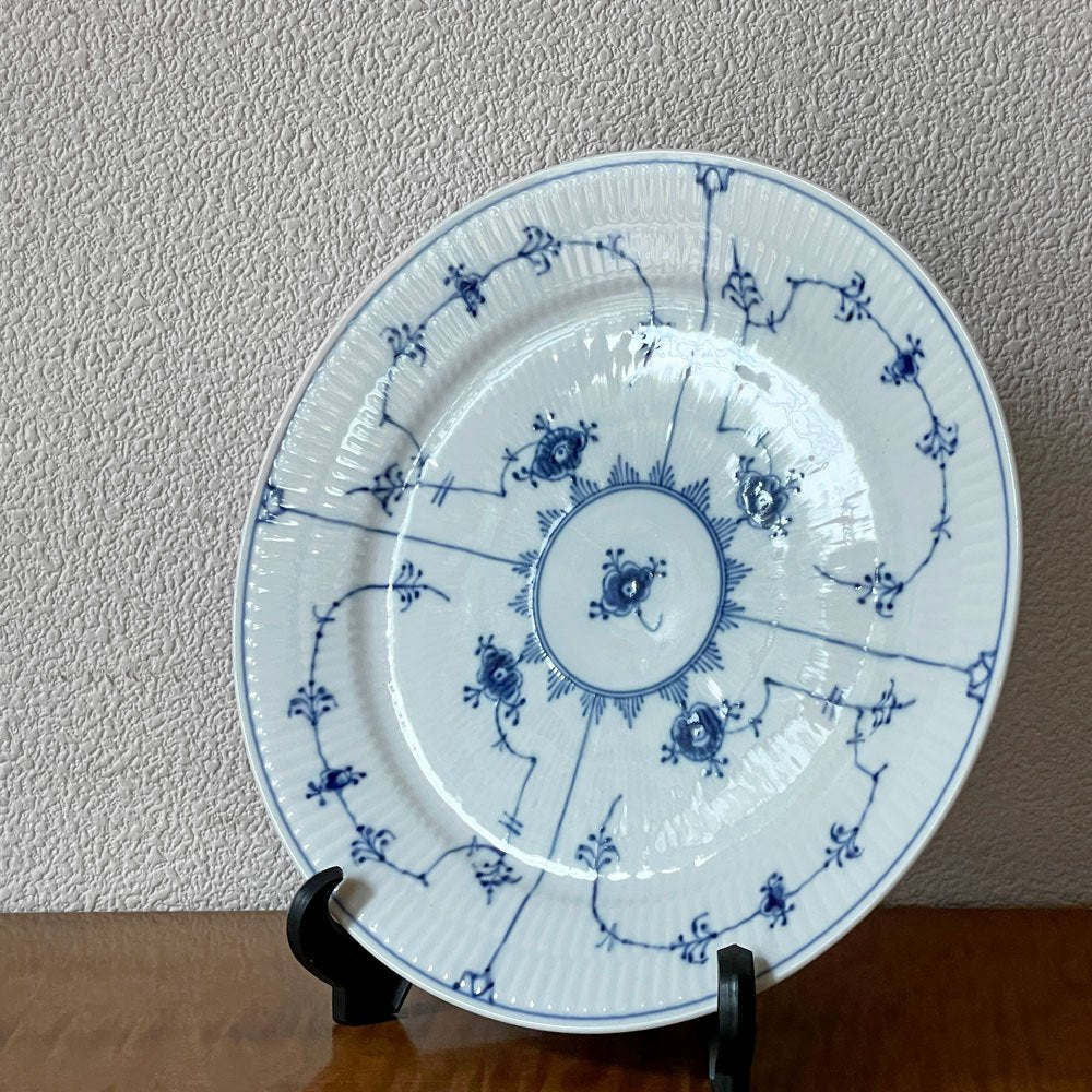ロイヤルコペンハーゲン ROYAL COPENHAGEN ブルーフルーテッド プレイン Blue Fluted Plain プレート 25cm ◇