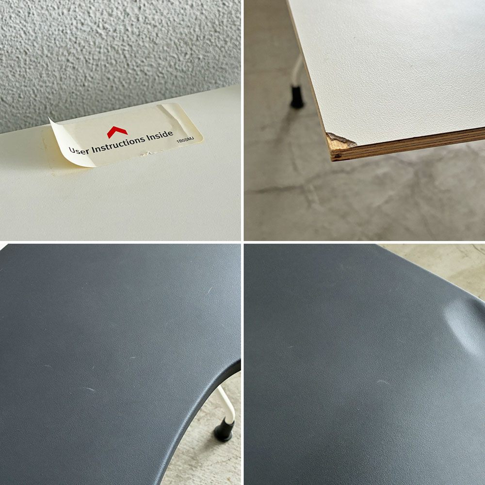 ハーマンミラー Herman Miller エンベロップデスク Envelop Desk スライド天板 & 高さ調節機能 ビル・スタンフ ジェフ・ウェバー モニターアーム パソコンデスク 取扱説明書・組み立て説明書付 A 〓