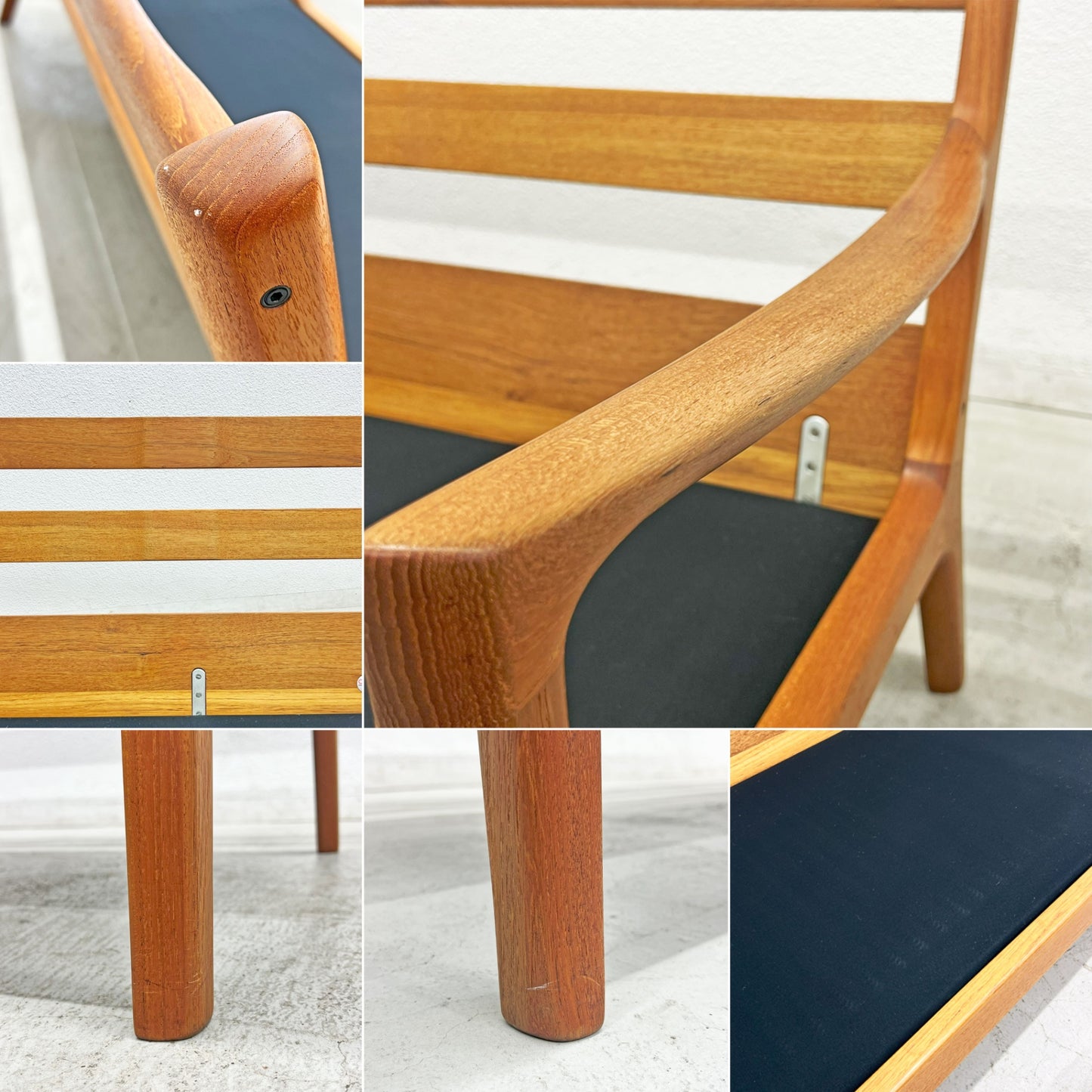 カド CADO Model166 セネター Senator 3Pソファ チーク材 無垢材 オーレ・ヴァンシャー Ole Wanscher 北欧家具〓