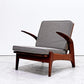 ギムソン＆スレーター Gimson & Slater ローバックラウンジチェア チーク材 Rolf Rastad & Adolf Relling  クッション交換品 イギリスビンテージ 北欧スタイル ●