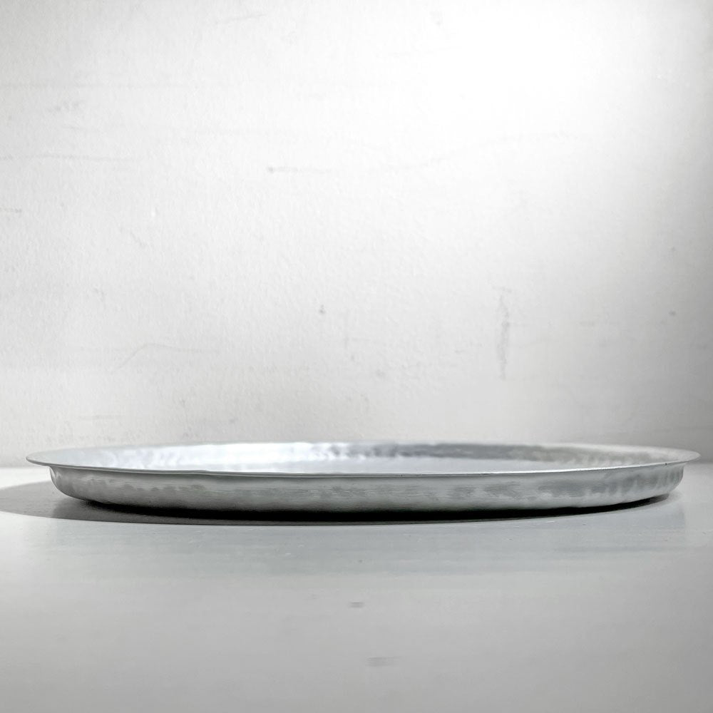 坂野友紀 リム皿 プレート トレイ アルミニウム Φ25cm 現代作家 ■