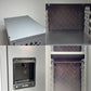 ULINE社 Ventilated Single Tier Lockers スチール製メッシュ ロッカー ティアロッカー 1人用 US ガレージ インダストリアルデザイン D ●