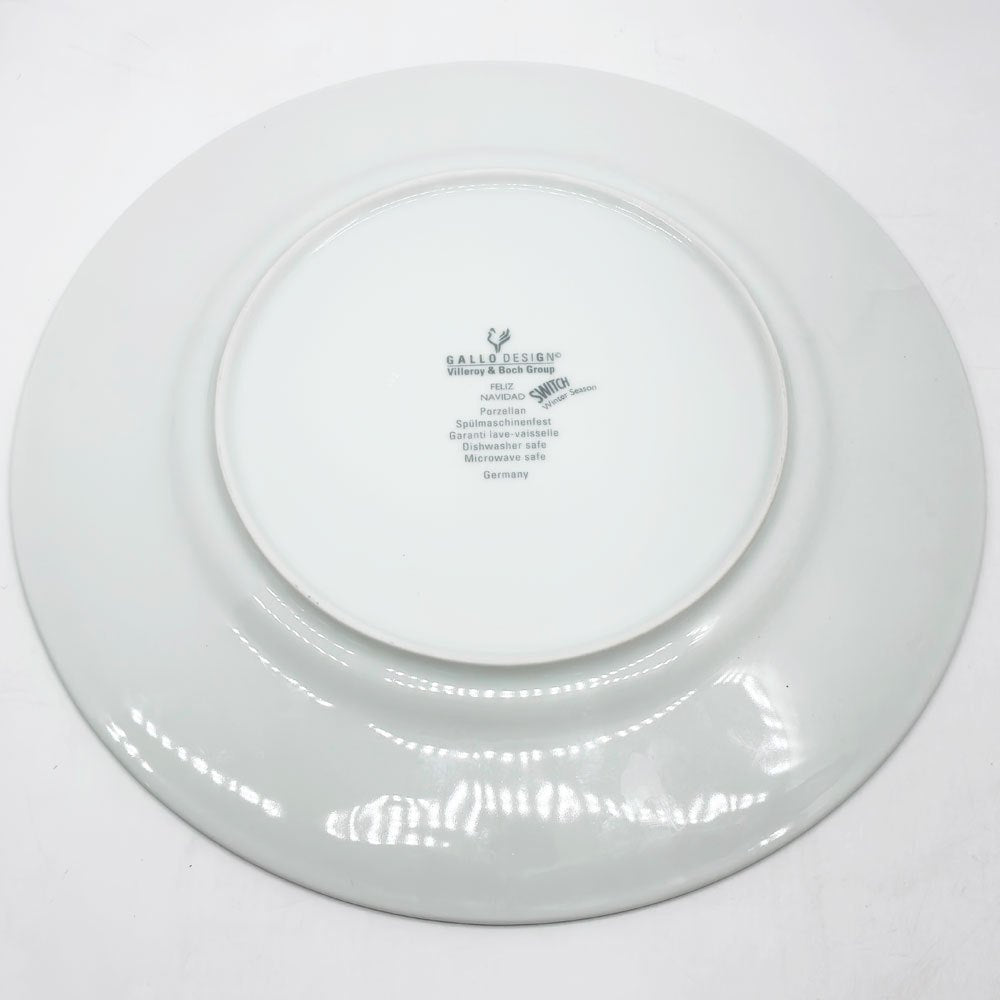 ビレロイ&ボッホ Villeroy & Boch ガロ・デザイン GALLO design スイッチ SWITCH Winter Season Feliz Navidad Platzteller 大皿 ディナープレート クリスマス ●