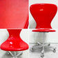 イデー IDEE ヨーンチェア ウィズ キャスター YAWN CHAIR with CASTER FRP レッド ダイニングチェア 岡嶌要 スペースエイジ 廃番 ●