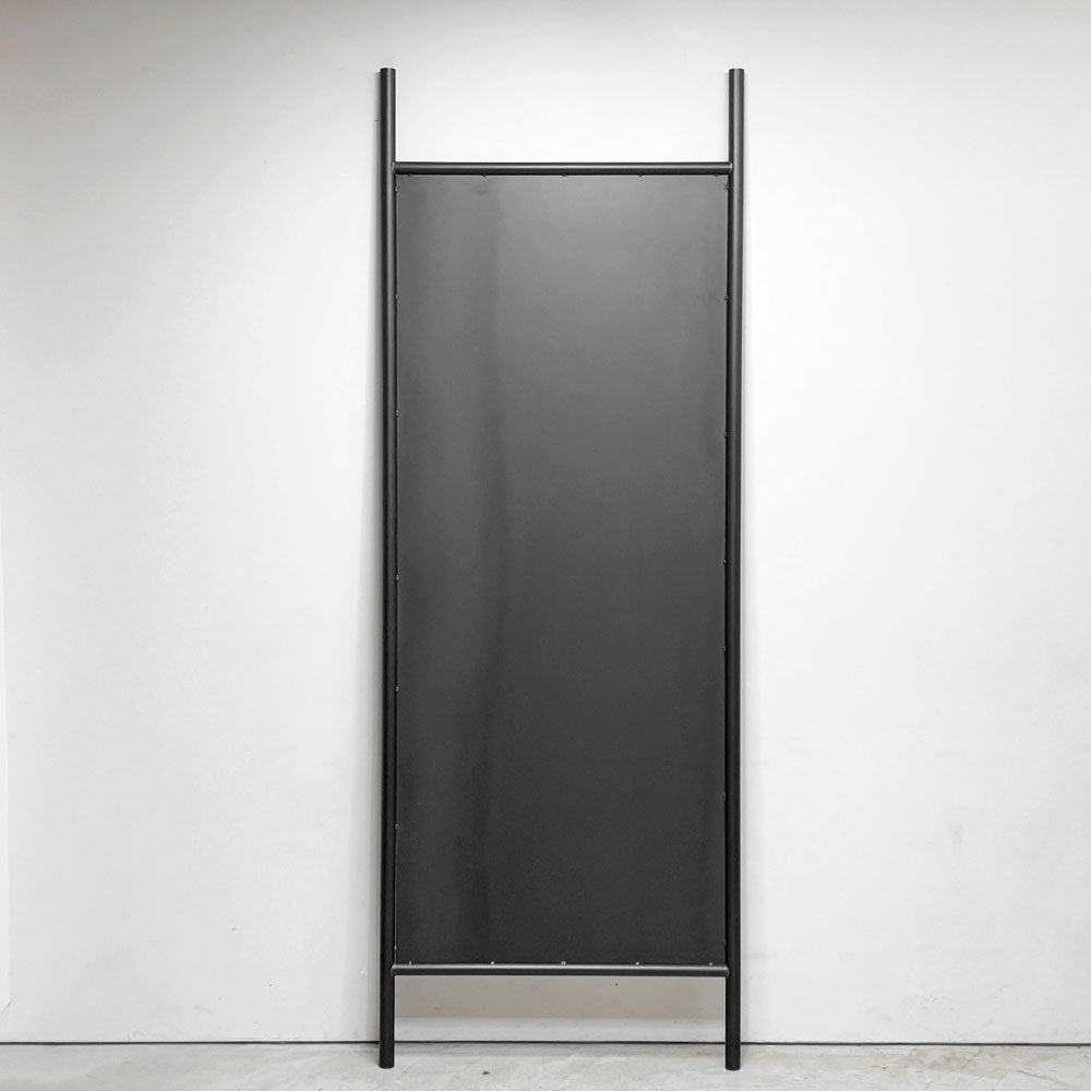 モダンデザイン Modern design  スチールフレーム 大型ミラー 立て掛けタイプ スタンドミラー 姿見 鏡 H220cm 店舗什器 ●