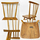 アーコール Ercol スティックバックチェア ダイニングチェア エルム材 UKビンテージ Vintage 英国家具 ●