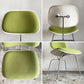 ハーマンミラー Herman Miller ツーピースプラスチックチェア Two Piece Plastic Chair DCM ホワイト グリーン ファブリック張替済 希少 ■