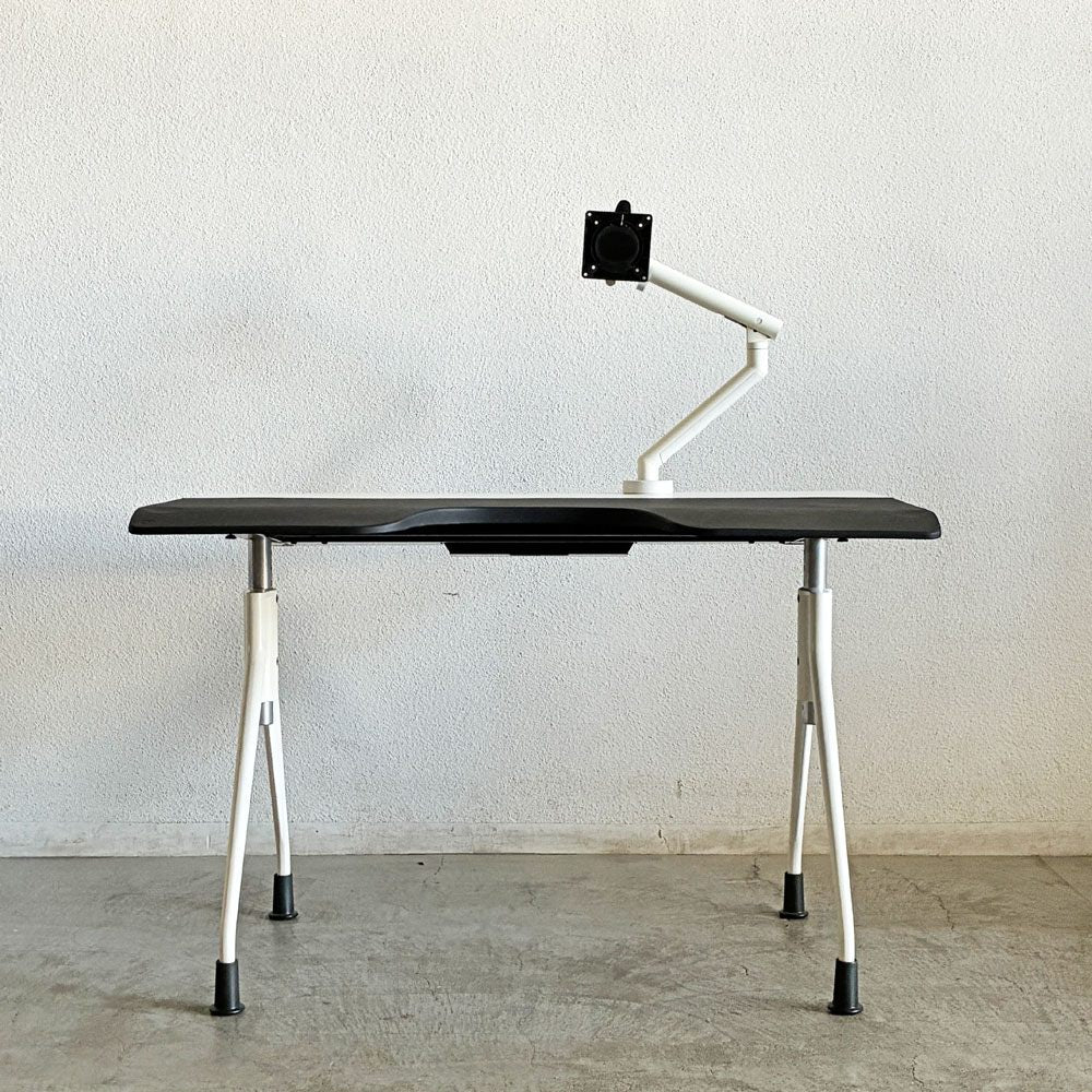 ハーマンミラー Herman Miller エンベロップデスク Envelop Desk スライド天板 & 高さ調節機能 ビル・スタンフ ジェフ・ウェバー モニターアーム パソコンデスク 取扱説明書・組み立て説明書付 B 〓