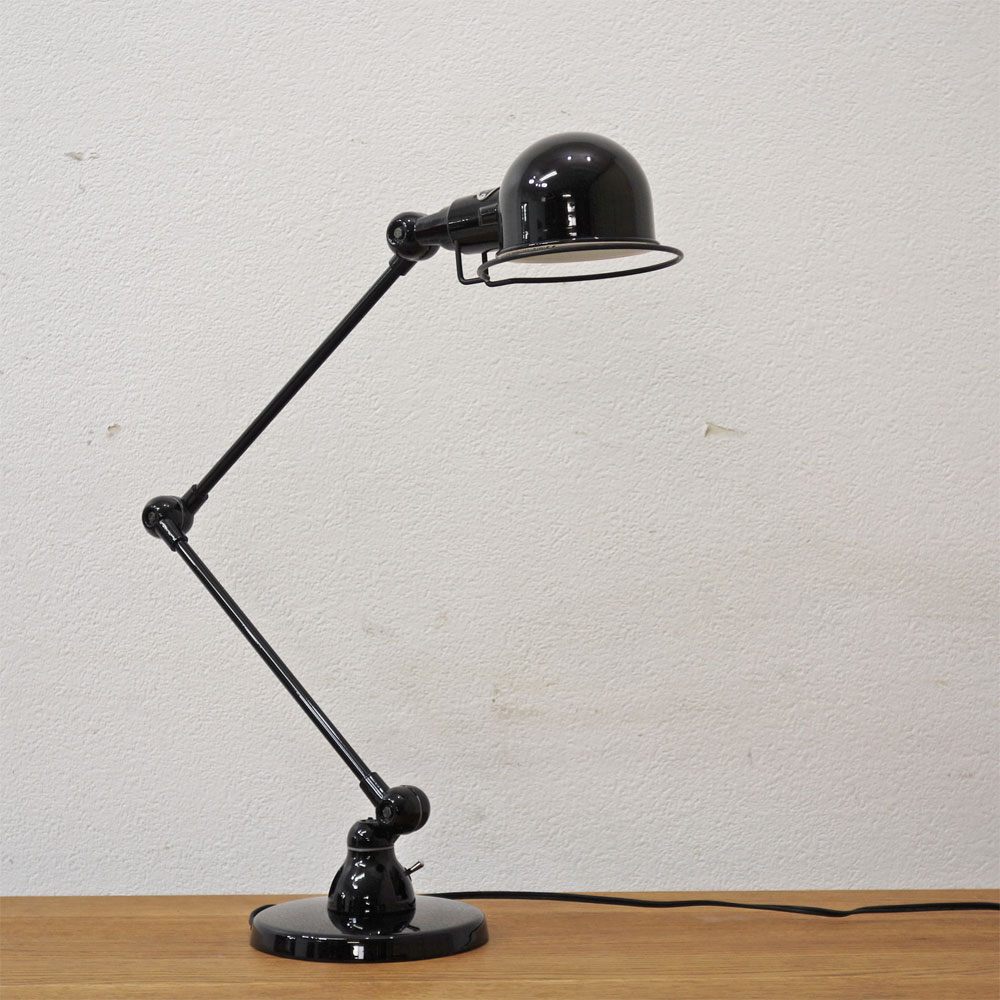 ジェルデ JIELDE 333 シグナル デスクランプ SIGNAL DESK LAMP 2本アーム式卓上ランプ 作業用ライト 工業デザイン ブラック ●