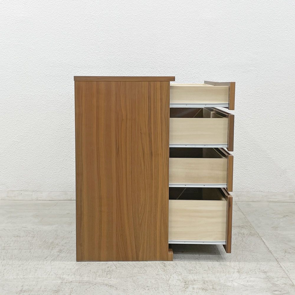 無印良品 MUJI 4段5杯 チェスト ウォールナット シンプル モダンデザイン 現行品 54,900円  庫内良好 〓