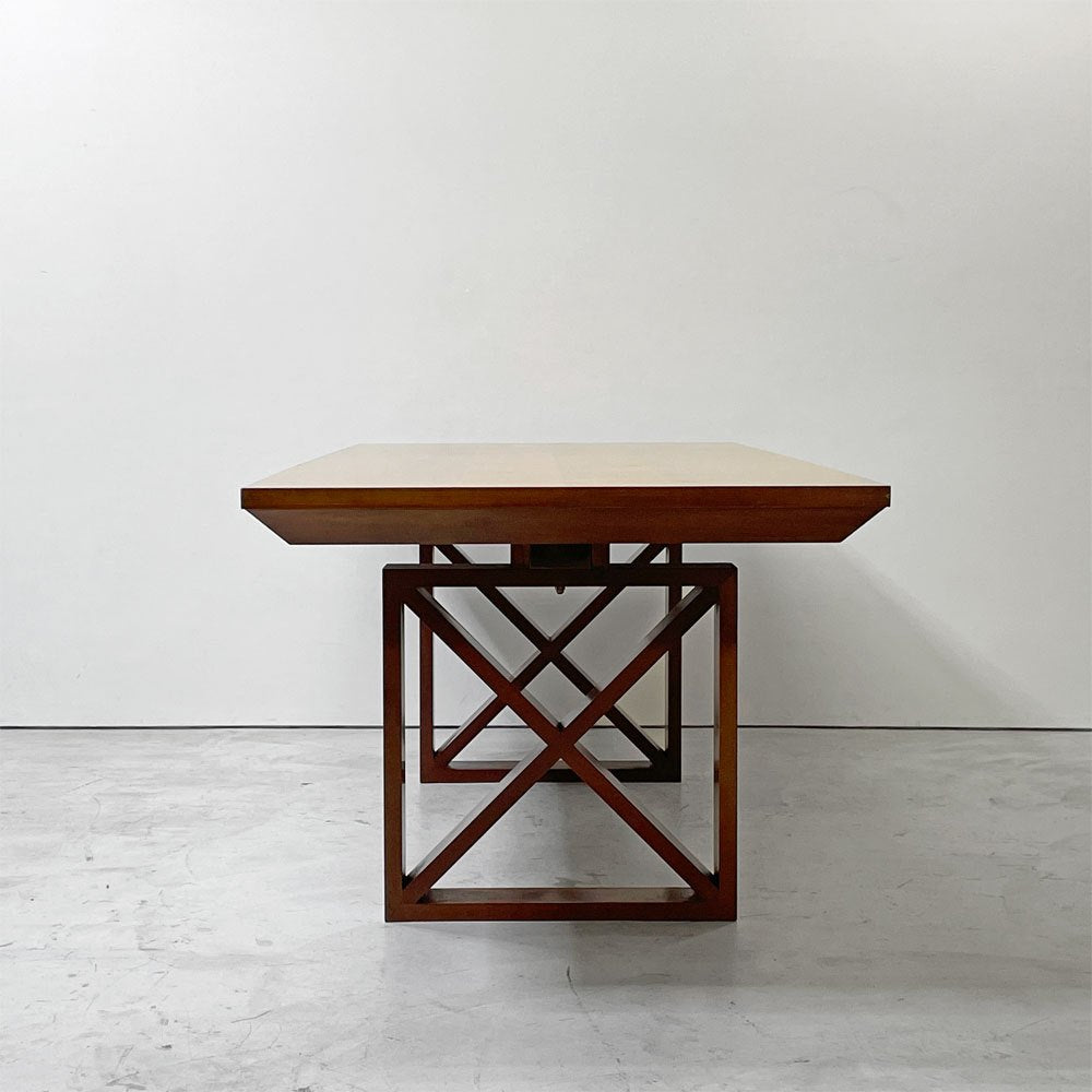 セレロ アルダメンティ SELLARO ARREDAMENTI SRL Le piazzeコレクション ダイニングテーブル 象嵌 抽斗1杯 ルカ・スカケッティ Luca Scacchetti W210cm イタリア ●