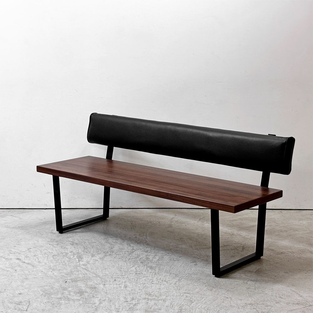 シギヤマ家具 SHIGIYAMA SEITSUKI ダイニングベンチ W150cm ウォールナット材 ベンチ インダストリアルデザイン ●