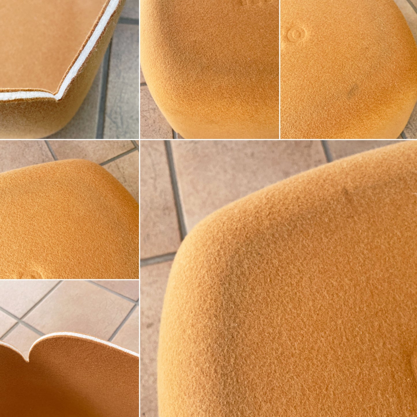 ムート MUUTO レストアバスケット RESTORE BASKET レギュラー バーントオレンジ フェルト地 ミカ トルバネン 専用袋付き デンマーク B ◇