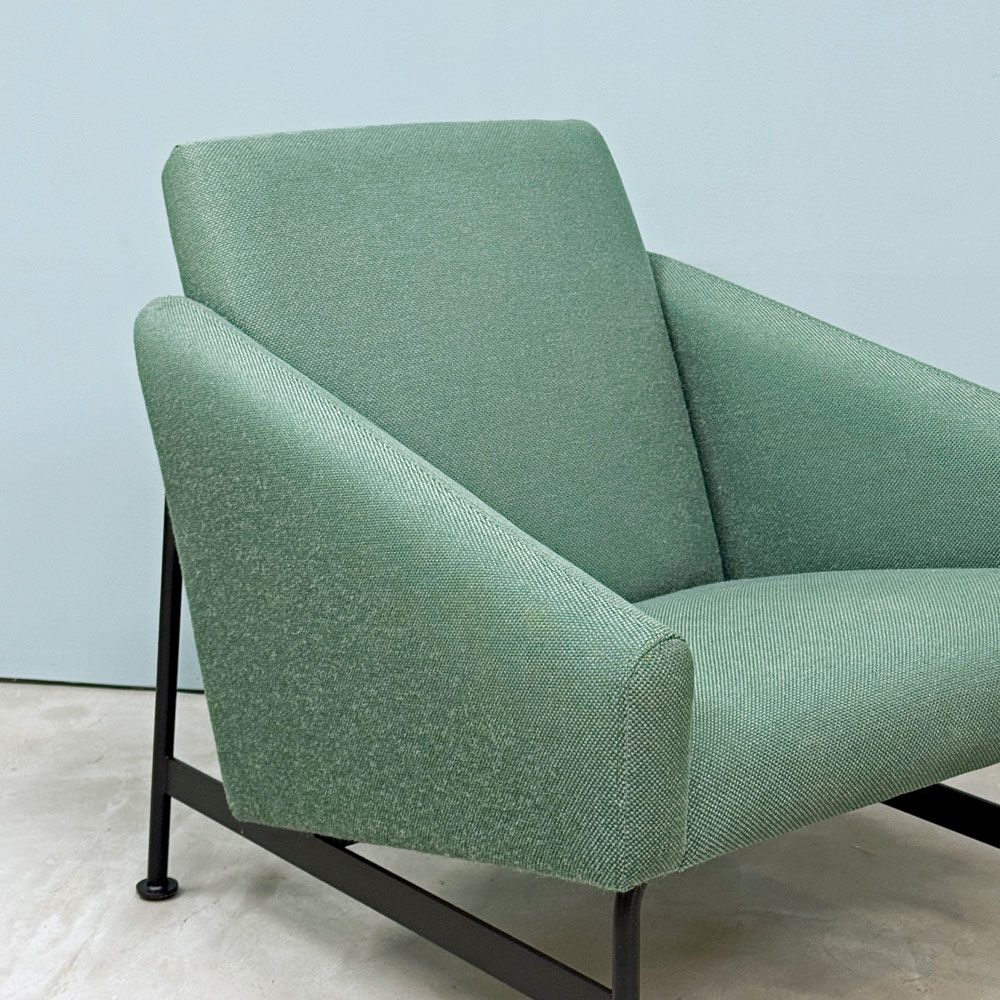 イデー IDEE ダヴラウンジ DOVE LOUNGE ラウンジチェア 1pソファ 1人掛け グリーン ファブリック スチールレッグ ◎