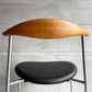 カールハンセン＆サン Carl Hansen & Son CH88P ダイニングチェア オーク材 本革 ブラックレザー ハンス・J・ウェグナー デンマーク 北欧家具 美品 ♪