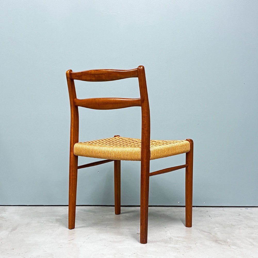 デンマークビンテージ Danish Vintage チーク材ｘペーパーコード ダイニングチェア 北欧家具 ◎