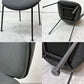 モーダエンカーサ moda en casa コブラチェア COBRA chair ダイニングチェア スモーク ナノファイバー ファブリック モダンデザイン A ●