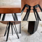 かなでもの KANADEMONO ザ・カフェテーブル THE CAFE TABLE Black Steel 4pin ラウンド Φ90cm ラバーウッド天板 ♪