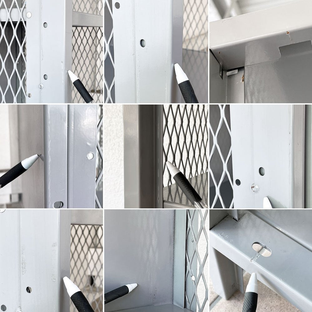 リオン LYON メッシュロッカー MESH LOCKER スチール グレー W61 パシフィックファニチャー P.F.S取扱 インダストリアル USA 米国 ◇