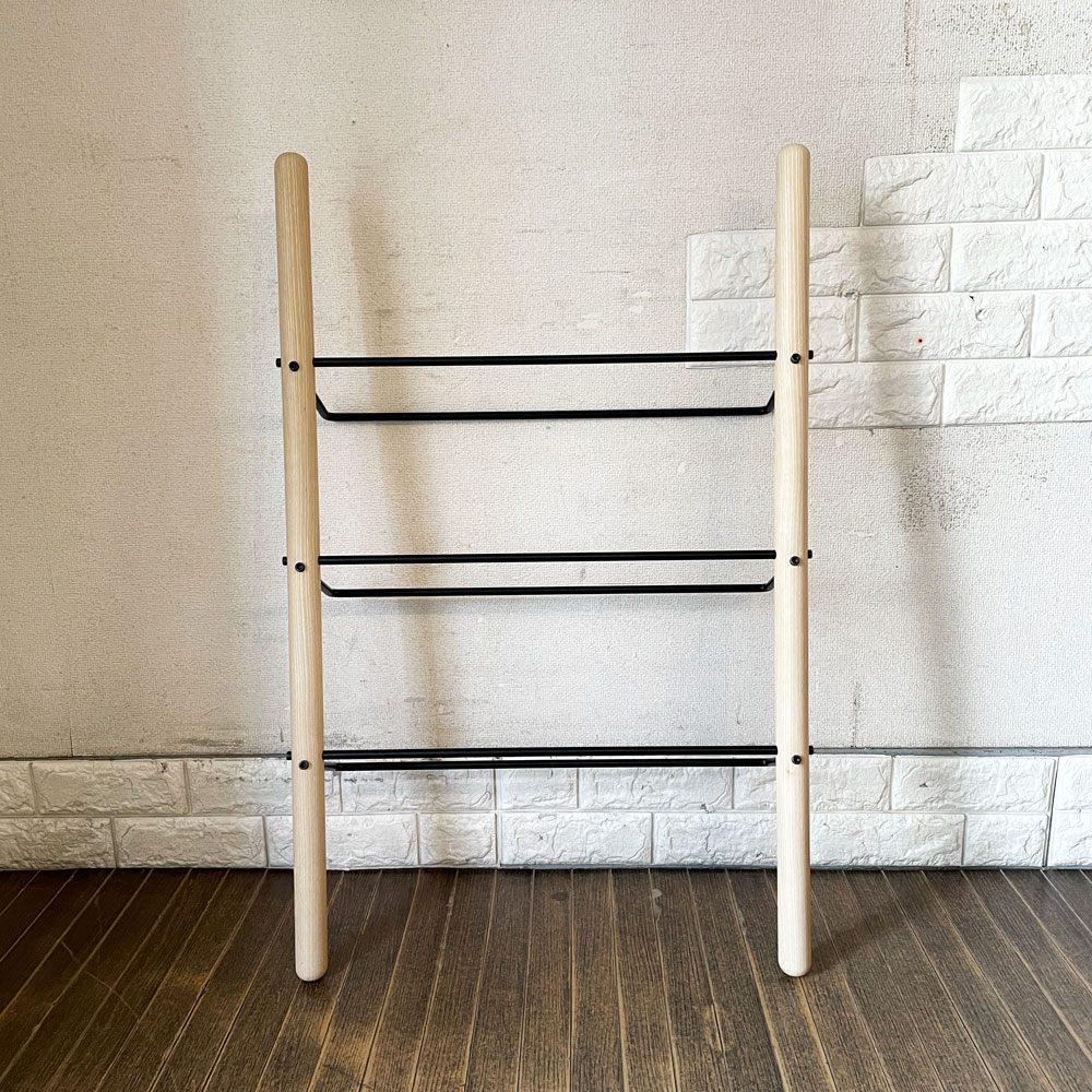 ノルメイド Norrmade スティック STICK シューズラック アッシュ材×スチール トゥールズデザイン Tools Design デンマーク 定価￥30,250- 廃番 ◎
