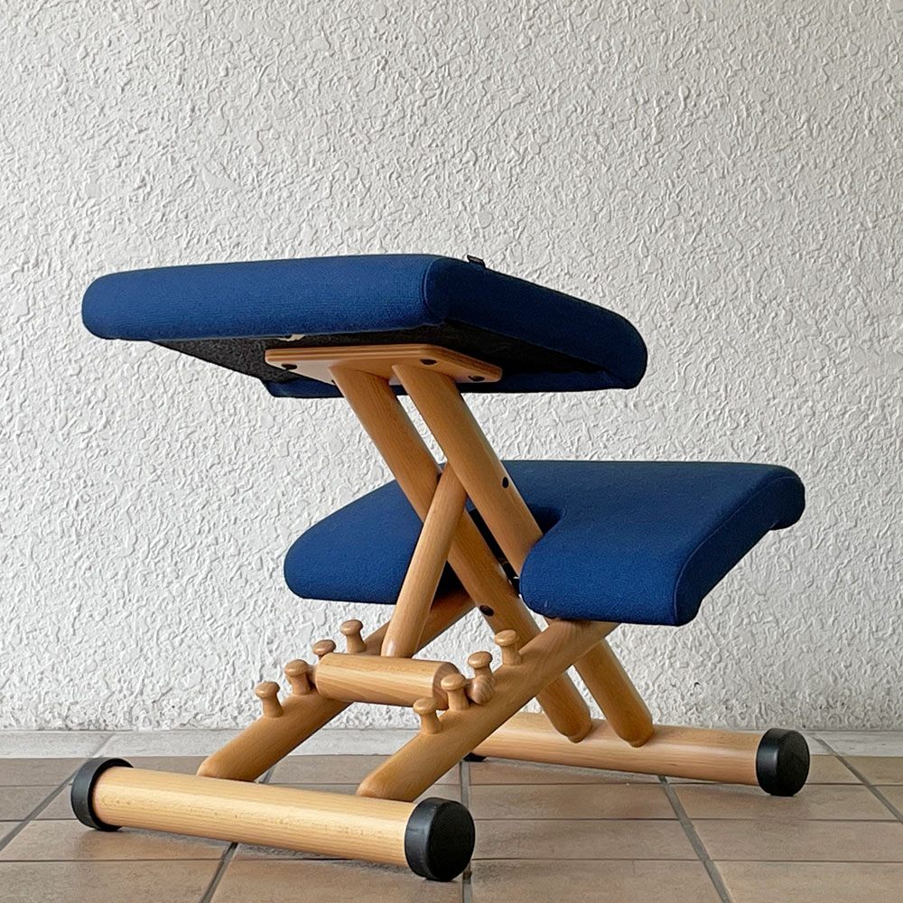 ストッケ STOKKE ヴァリエ VARIER マルチバランス MULTI バランスチェア ブルー 学習椅子 北欧家具 ◇