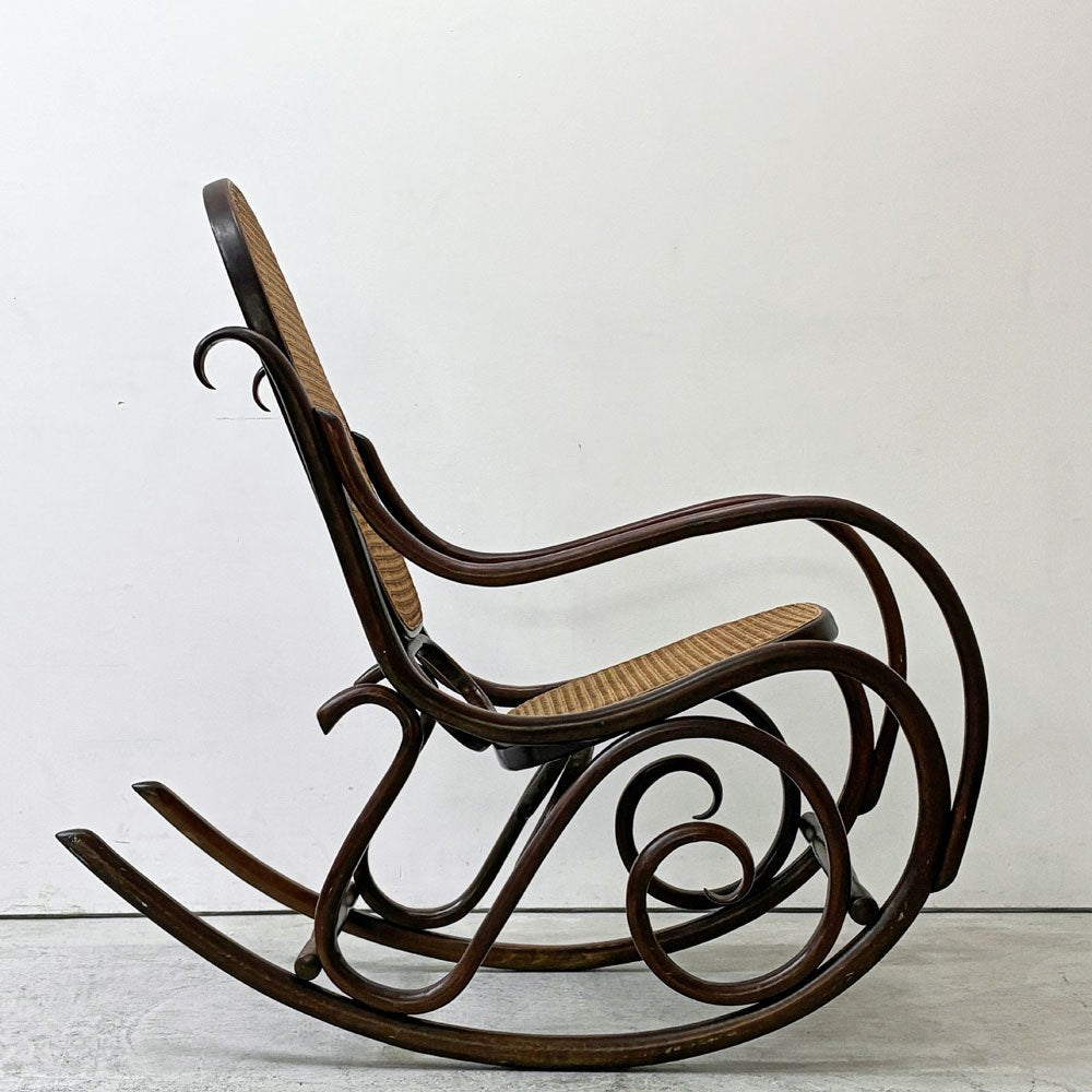 マルニ maruni ロッキングチェア Bentwood rocking chair  ラタン 曲木 ベントウッド オールドマルニ ブラウン ●