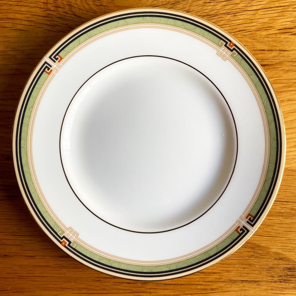 ウェッジウッド WEDGWOOD オベロン oberon パン皿 15cm 3枚セット 金彩 旧刻印 英国 廃番 ♪
